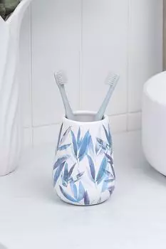 Стакан для зубных щеток керамический с принтом Akvarel Moroshka