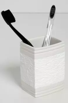 Стакан для зубных щёток с декором WasserKRAFT