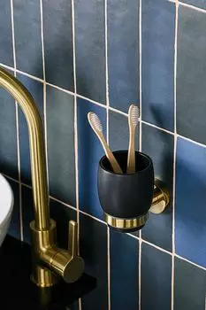 Стакан настенный для зубных щеток Oro Nero Moroshka