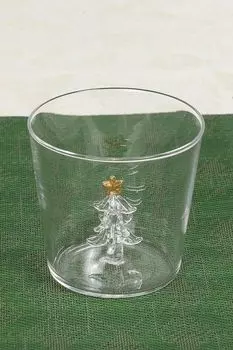 Стакан стеклянный с декором COINCASA