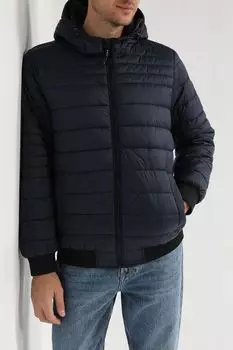 Стеганая куртка с капюшоном на кулиске PEPE JEANS