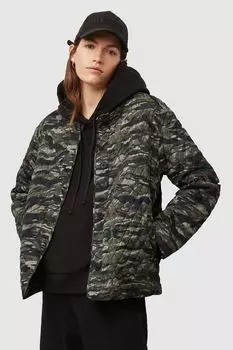 Стеганная куртка с защитным принтом Allsaints