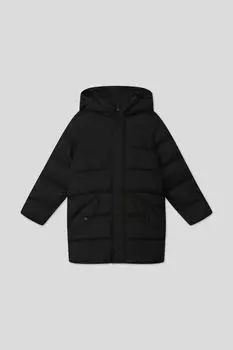 Стеганое пальто с капюшоном Benetton