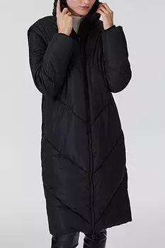 Стеганое пальто с капюшоном Loft