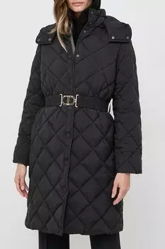 Стеганое пальто с капюшоном TWINSET