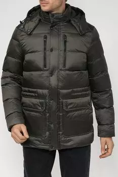 Стеганый пуховик с капюшоном Geox