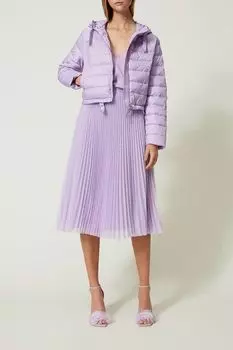 Стеганый пуховик с капюшоном TWINSET