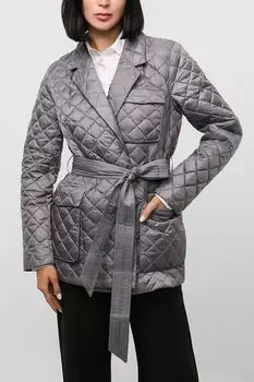 Стеганый пуховик с поясом NAUMI