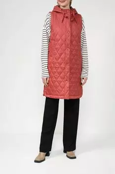 Стеганый утепленный жилет удлиненного кроя Auranna