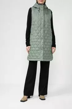 Стеганый утепленный жилет удлиненного кроя Auranna