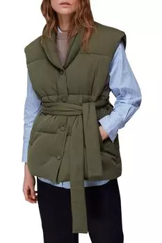 Стеганый жилет с поясом WHISTLES