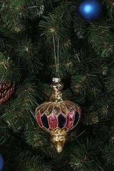 Стеклянная елочная игрушка Baroque Ball Kersten