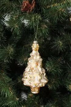 Стеклянная елочная игрушка Елочка Holiday Classics