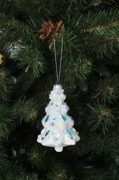 Стеклянная елочная игрушка Елочка Holiday Classics