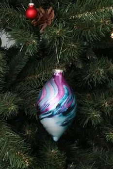 Стеклянная елочная игрушка GOODWILL