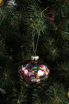 Стеклянная елочная игрушка GOODWILL