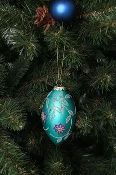 Стеклянная елочная игрушка GOODWILL