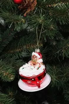 Стеклянная елочная игрушка Holiday Classics