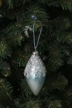 Стеклянная елочная игрушка Karlsbach