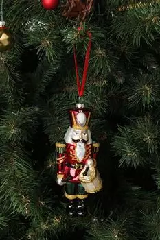 Стеклянная елочная игрушка Щелкунчик GOODWILL