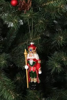 Стеклянная елочная игрушка Щелкунчик GOODWILL