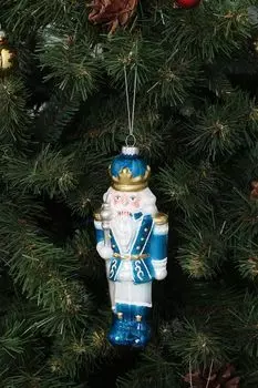 Стеклянная елочная игрушка Щелкунчик Holiday Classics