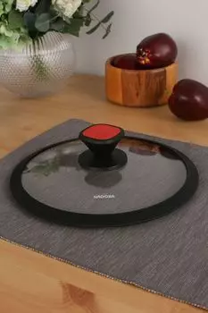 Стеклянная крышка с силиконовым ободом GUSTA Nadoba