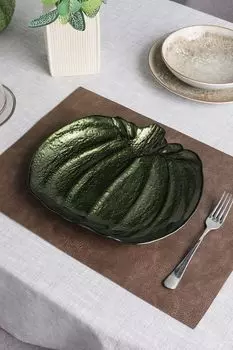 Стеклянная сервировочная тарелка Pumpkin COINCASA