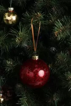 Стеклянный елочный шар COINCASA