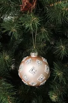 Стеклянный елочный шар Горный хрусталь Holiday Classics