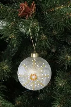 Стеклянный елочный шар Holiday Classics