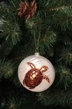 Стеклянный елочный шар Морские обитатели Holiday Classics