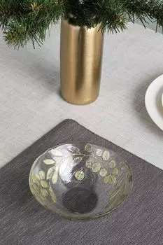 Стеклянный салатник Eucalipto Oro COINCASA