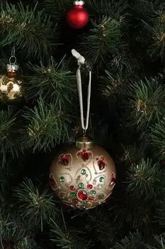 Стеклянный шар со стразами Karlsbach