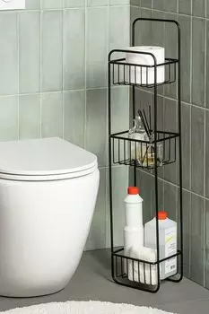 Стеллаж 3-ярусной напольный для ванной Moroshka