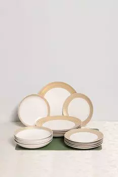 Столовый сервиз фарфоровый из 18 предметов COINCASA