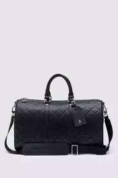 Сумка даффл кожаная с тиснением Eagle Beautiful Birds