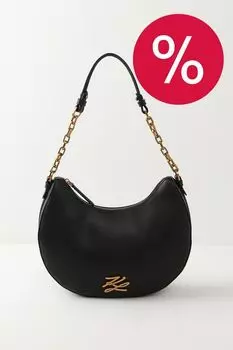 Сумка хобо кожаная Autograph Karl Lagerfeld