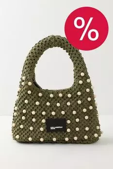 Сумка хобо плетеная с декором Festival Karl Lagerfeld Jeans