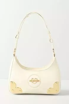 Сумка хобо с декором Love Moschino