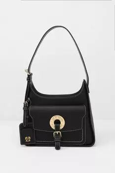 Сумка хобо с логотипом Logo Eyelets Love Moschino