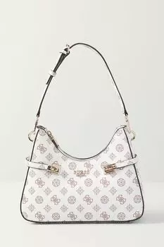 Сумка хобо с принтом из монограмм Loralee Hobo Guess