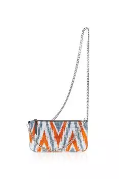 Сумка клатч шелковая с принтом MICHEL KATANA