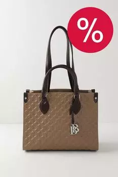 Сумка кожаная с двойными ручками Victoria mini Beautiful Birds