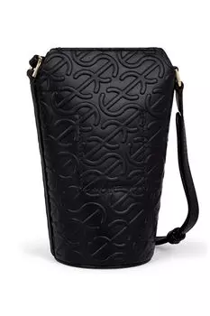 Сумка кросс-боди кожаная с тиснением ECCO