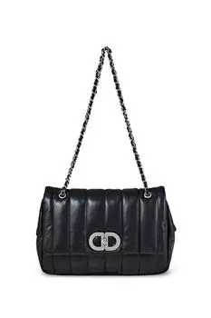 Сумка кросс-боди кожаная стеганая FABRETTI