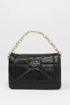 Сумка кросс-боди стеганая Geometric Quilted Love Moschino