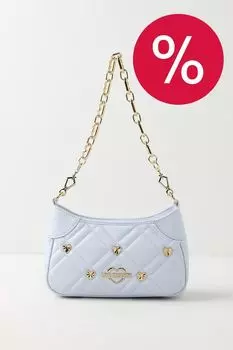 Сумка кросс-боди стеганая с декором Sweet Studs Love Moschino