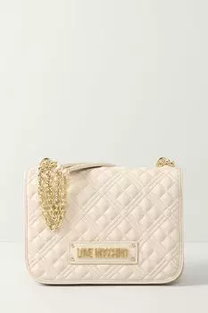 Сумка кросс-боди стеганая с логотипом Love Moschino