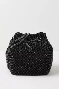 Сумка мешок со стразами Zalina Guess